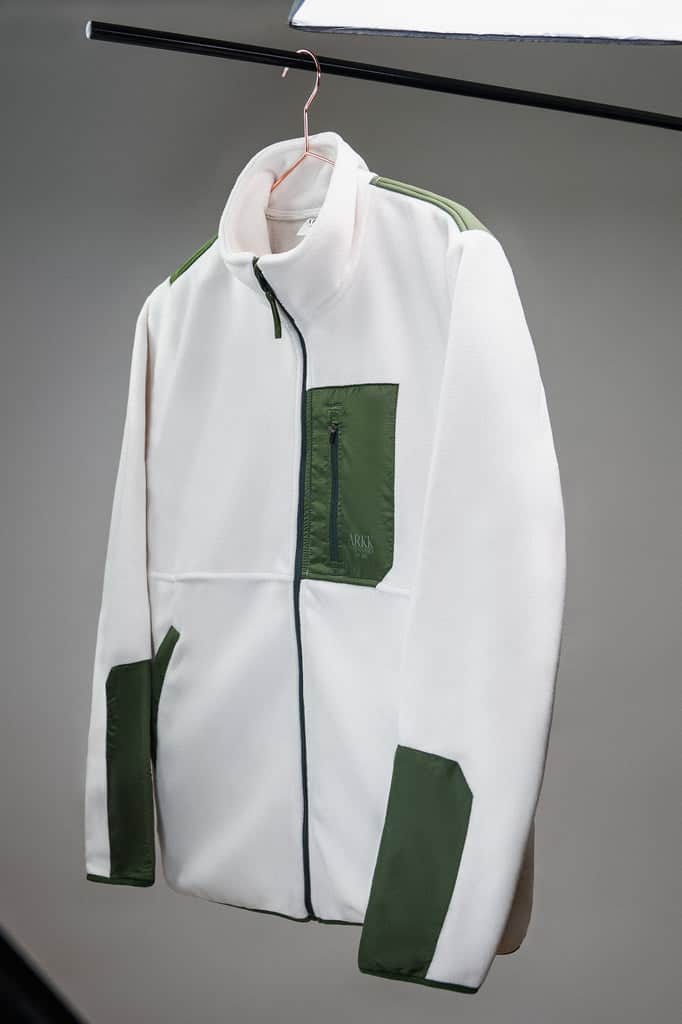 ARKK Apparel ARKK Essential Fleece Jacket | Marshmallow Dark Army Fleece Jacket